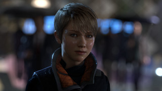 Woman short hair scarf dark - ultra realistic face free wallpaper