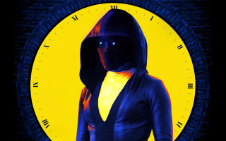 Hoodie clock yellow moon cobra - a yellow background free wallpaper for desktop
