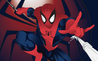 Spiderman sword pointing comic digital - a spider man free wallpaper