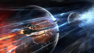 Space station starship planet starry - a space station free wallpaper