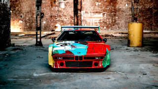 Colorful car popart brick wall - beeple free wallpaper