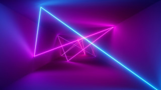 Purple blue abstract triangle lines - light and space free wallpaper