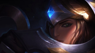 Helmet glowing face dark background - her forehead free wallpaper