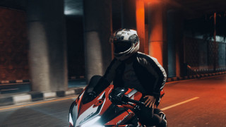 Motorcycle night street helmet flare - a helmet free wallpaper