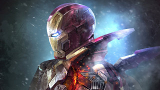 Ironman snowy mecha sword glow - a character free wallpaper