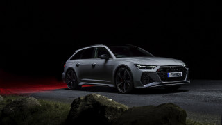 Silver car night road red 2 - a silver car free wallpaper