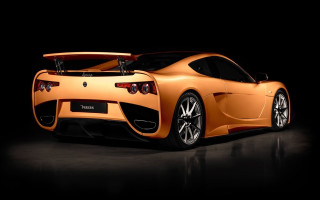 Orange sports car dark room 11 - nice free wallpaper