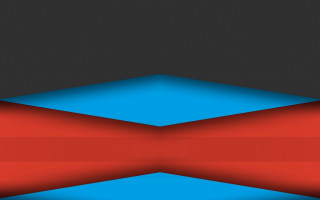 Blue red abstract illusion raytraced - abstract illusionism free wallpaper