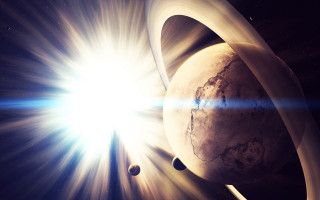 Planet star aurora milkyway lensflare - a picture of a planet free wallpaper