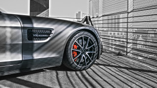 Car road building fence photorealism - the side of a road next free wallpaper