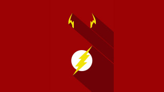Red background flash symbol shadow - everett warner free wallpaper