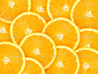 Orange slices white highlights group - a white center free wallpaper