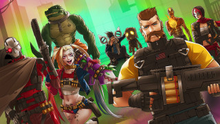 Cartoon characters city street green - a group of cartoon characters free wallpaper