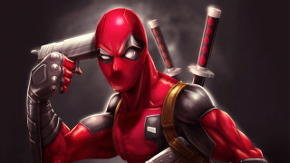 Deadpool sword smoke black background - a deadpool character holding free wallpaper