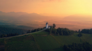 Church hill sunset road neo - the hill free wallpaper