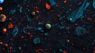 Rocks skeleton space art planet - a group of rocks free wallpaper