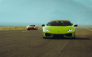 Mountain road cars cinematic matte - the background and a sky background free wallpaper
