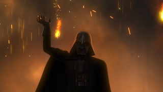 Darth vader fireworks flame embers - dramatic cinematic lighting free wallpaper