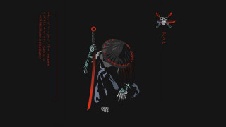 Sword skull cyberpunk girl red - eiichiro oda free wallpaper