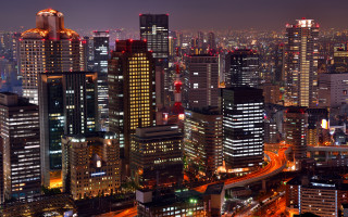 Cityscape night lights tokyo bridge - neoism free wallpaper