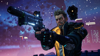 Futuristic city night star cyberpunk - a cityscape in the background free wallpaper