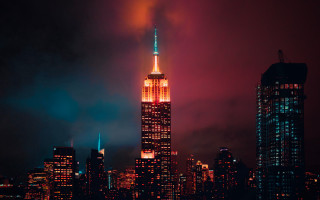 Tall building night city lights - altichiero free wallpaper for desktop