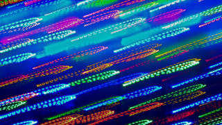 Colorful lights hologram volumetric pattern - bruce munro free wallpaper