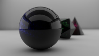 Black egg blue green design 2 - smaller free wallpaper