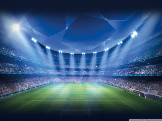 Stadium green field night lights 2 - a stadium free wallpaper