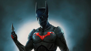 Batman knife armor glowing helmet - global free wallpaper