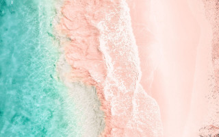 Pink sand beach surfboard water - a surfboard free wallpaper