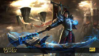 Woman sword castle dragon heroic - a sword and a sword free wallpaper