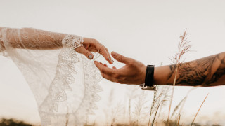 Person holding woman hands field - a person holding free wallpaper