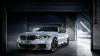 White car garage building door - a door open free wallpaper