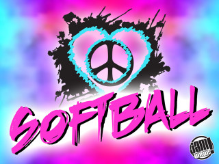 Peace heart peace softball pink - color scheme free wallpaper