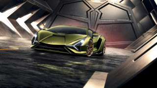 Yellow sports car tunnel lights - a tunnel free wallpaper