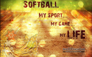 Softball game quote poster autumn - poster free wallpaper