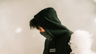 Man hoodie smoke cyberpunk techwear - tech wear free wallpaper