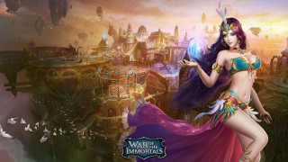 Woman costume cityscape castle glowing - a castle in the background free wallpaper