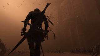 Man sword foggy birds coat - a foggy area free wallpaper