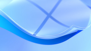 Blue white abstract curved background - the right side free wallpaper