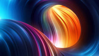 Colorful abstract spiral blonde hair 2 - swirl free wallpaper