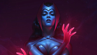 Futuristic woman red hood galaxy - a red hood free wallpaper
