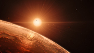 Bright sun distant planet space - a distant object in the distance free wallpaper