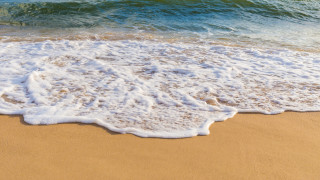 Wave beach surfboard ocean sunset - postminimalism free wallpaper for desktop