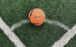Soccer ball green field white - official medium free wallpaper