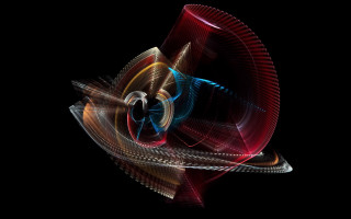 Colorful abstract spiral light shapes - alison kinnaird free wallpaper