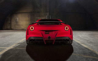 Red sports car headlight shadow - a shadow free wallpaper