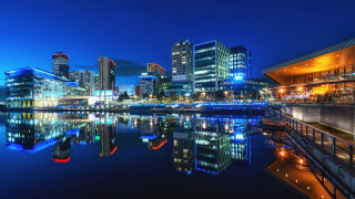 Tokyo city skyline river night 2 - night time free wallpaper