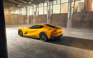 Yellow sports car garage sunlight - a yellow sports car free wallpaper